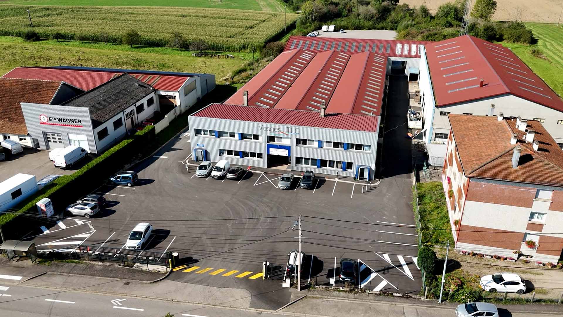 Vosges TLC - Vue aérienne du bâtiment